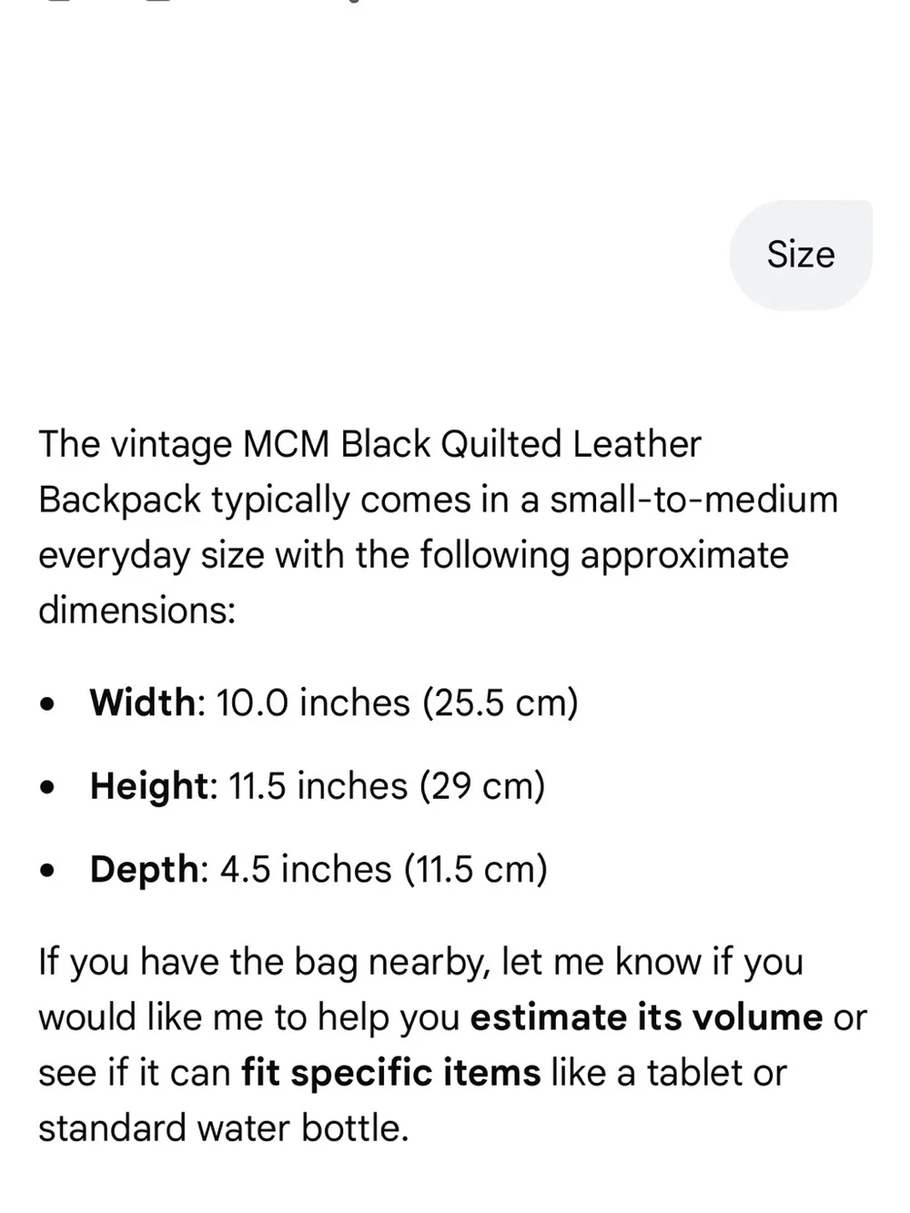 MCM # 226 Quilted Black Leather Backpack Gold Hardware/Logo Studs